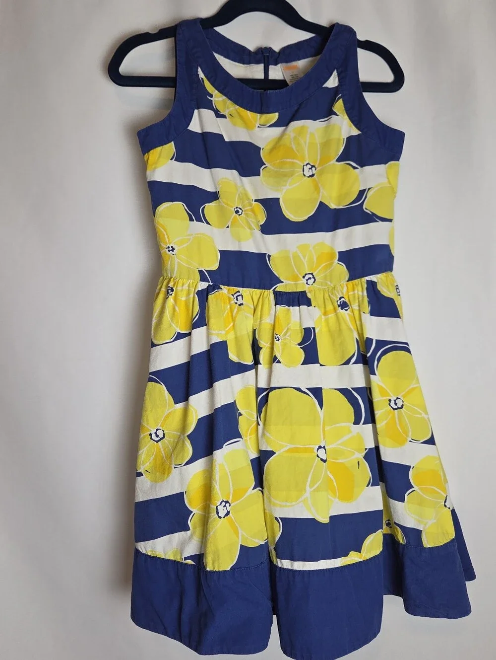 Gymboree Pocket Full Of Sunshine Striped Floral Cotton Dress 8